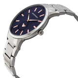  Shop Authentic Emporio Armani Renato Blue Dial Silver Steel Strap Watch For Men - AR11137 - Luxxuri