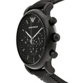 Shop Authentic Emporio Armani Luigi Chronohraph Black Dial Black Leather Strap Watch For Men - AR1970 - Luxxuri