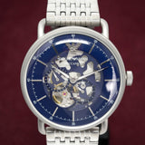  Shop Authentic Emporio Armani Aviator Multifunction Blue Dial Silver Mesh Bracelet Watch For Men - AR60024 - Luxxuri