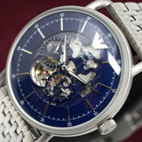  Shop Authentic Emporio Armani Aviator Multifunction Blue Dial Silver Mesh Bracelet Watch For Men - AR60024 - Luxxuri