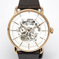  Shop Authentic Emporio Armani Meccanico Automatic White Dial Brown Leather Strap Watch For Men - AR60027 - Luxxuri