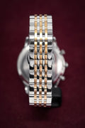 Emporio Armani Beta Chronograph Grey Dial Two Tone Steel Strap Watch For Men - AR1864