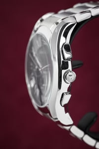  Shop Authentic Emporio Armani Valente Chronograph Quartz Black Dial Silver Steel Strap Watch For Men - AR11083 - Luxxuri