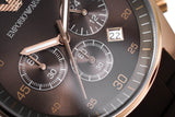  Shop Authentic Emporio Armani Sport Chronograph Brown Dial Brown Stainless Steel Watch For Men - AR5890 - Luxxuri