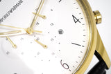  Shop Authentic Emporio Armani Classic Chronograph White Dial Black Leather Strap Watch For Men - AR1892 - Luxxuri