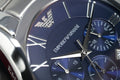  Shop Authentic Emporio Armani Classic Blue Dial Silver Steel Strap Watch For Men - AR1635 - Luxxuri