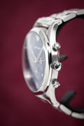  Shop Authentic Emporio Armani Chronograph Blue Dial Silver Steel Strap Watch For Men - AR1942 - Luxxuri