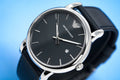  Shop Authentic Emporio Armani Classic Quartz Blue Dial Black Leather Strap Watch For Men - AR1731 - Luxxuri