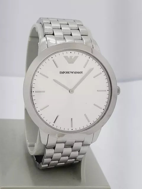  Shop Authentic Emporio Armani Classic Quartz Silver Dial Silver Steel Strap Watch For Men - AR1745 - Luxxuri