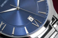  Shop Authentic Emporio Armani Giovanni Quartz Blue Dial Silver Steel Strap Watch For Men - AR11227 - Luxxuri