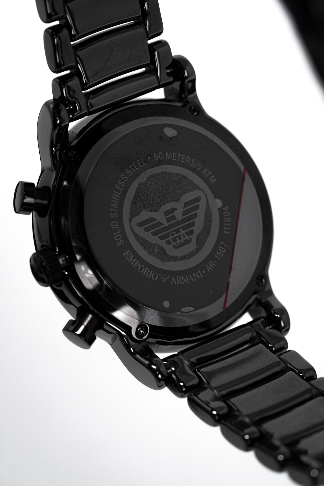  Shop Authentic Emporio Armani Luigi Chronograph Black Dial Black Stainless Steel Watch For Men - AR1507 - Luxxuri