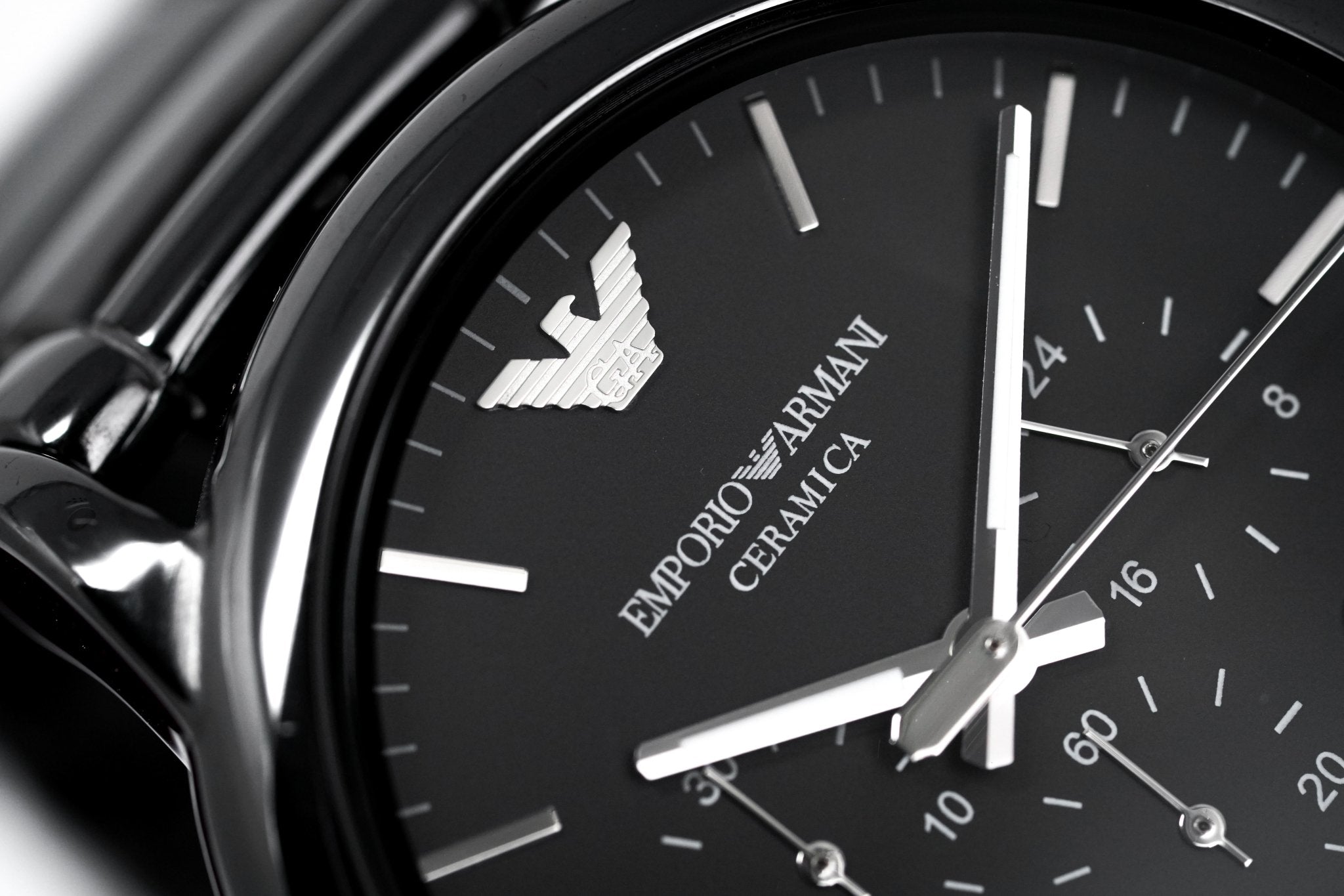 Emporio Armani Luigi Chronograph Black Dial Black Stainless Steel Watch For Men - AR1507