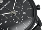  Shop Authentic Emporio Armani Luigi Chronograph Black Dial Black Stainless Steel Watch For Men - AR1895 - Luxxuri