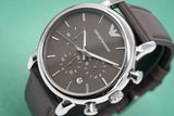  Shop Authentic Emporio Armani Classic Chronograph Brown Dial Brown Leather Strap Watch For Men - AR1734 - Luxxuri