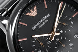  Shop Authentic Emporio Armani Luigi Ceramic Chronograph Black Dial Black Strap Watch For Men - AR1509 - Luxxuri