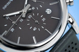  Shop Authentic Emporio Armani Luigi Chronograph Quartz Grey Dial Grey Leather Strap Watch For Men - AR1735 - Luxxuri