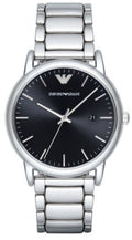  Shop Authentic Emporio Armani Luigi Quartz Black Dial Silver Steel Strap Watch For Men - AR2499 - Luxxuri