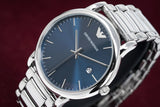  Shop Authentic Emporio Armani Luigi Blue Dial Silver Steel Strap Watch For Men - AR11089 - Luxxuri