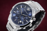  Shop Authentic Emporio Armani Renato Chronograph Blue Dial Silver Steel Strap Watch For Men - AR2448 - Luxxuri