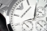  Shop Authentic Emporio Armani Renato Chronograph Cream Dial Silver Steel Strap Watch For Men - AR2458 - Luxxuri