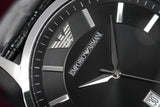  Shop Authentic Emporio Armani Renato Black Dial Leather Strap Watch For Men - AR2411 - Luxxuri