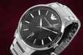  Shop Authentic Emporio Armani Sportivo Black Dial Silver Stainless Steel Watch For Men - AR2457 - Luxxuri