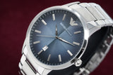  Shop Authentic Emporio Armani Renato Blue Dial Silver Steel Strap Watch For Men - AR2472 - Luxxuri