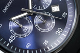  Shop Authentic Emporio Armani Sportivo Chronograph Blue Dial Black Strap Watch For Men - AR5921 - Luxxuri