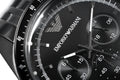  Shop Authentic Emporio Armani Tazio Chronograph Black Dial Black Steel Strap Watch For Men - AR5989 - Luxxuri