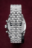  Shop Authentic Emporio Armani Tazio Chronograph Black Dial Silver Steel Strap Watch For Men - AR5988 - Luxxuri