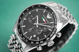  Shop Authentic Emporio Armani Team Italia Chronograph Black Dial Silver Steel Strap Watch For Men - AR5983 - Luxxuri