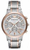 Emporio Armani Renato Gray Dial Gray Steel Strap Watch For Men - AR11077