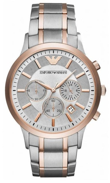  Shop Authentic Emporio Armani Renato Gray Dial Gray Steel Strap Watch For Men - AR11077 - Luxxuri