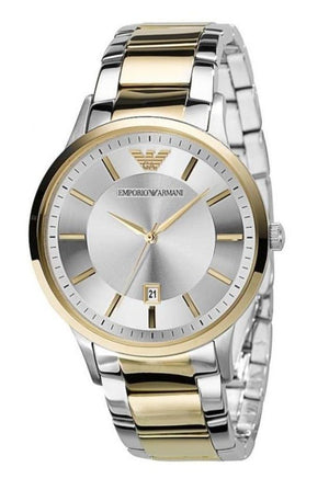  Shop Authentic Emporio Armani Renato Silver Dial Two Tone Steel Strap Watch For Men - AR2449 - Luxxuri