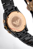  Shop Authentic Emporio Armani Valente Ceramica Chronograph Black Dial Black Steel Strap Watch For Men - AR1410 - Luxxuri