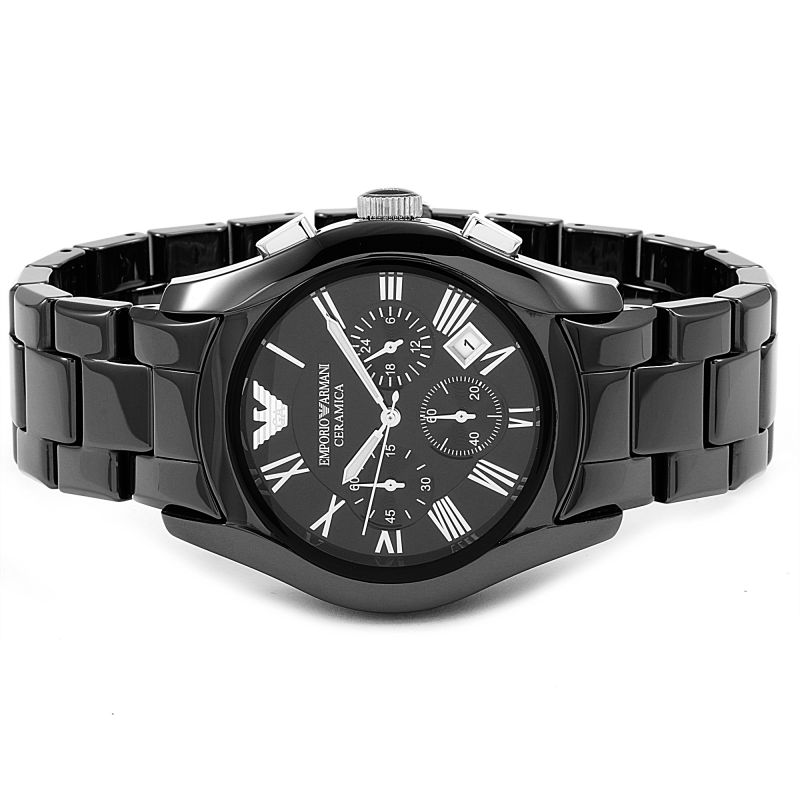  Shop Authentic Emporio Armani Valente Chronograph Black Dial Black Ceramic Strap Watch For Men - AR1400 - Luxxuri