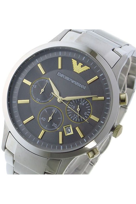  Shop Authentic Emporio Armani Quartz Grey Dial Silver Steel Strap Watch For Men - AR11047 - Luxxuri