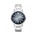  Shop Authentic Emporio Armani Renato Quartz Blue Dial Silver Steel Strap Watch For Men - AR11182 - Luxxuri