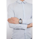  Shop Authentic Emporio Armani Renato White DIal Blue Leather Strap Watch For Men - AR11119 - Luxxuri