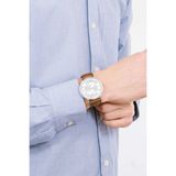  Shop Authentic Emporio Armani Renato Quartz Silver Dial Brown Leather Strap Watch For Men - AR11185 - Luxxuri