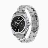  Shop Authentic Emporio Armani Federico Chronograph Black Dial Silver Steel Strap Watch For Men - AR11560 - Luxxuri