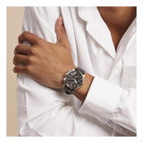  Shop Authentic Emporio Armani Paolo Chronograph Black Dial Black Leather Strap Watch For Men - AR11530 - Luxxuri