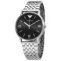  Shop Authentic Emporio Armani Kappa Black Dial Silver Steel Strap Watch For Men - AR11152 - Luxxuri