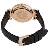  Shop Authentic Emporio Armani Gianni T-Bar Mother of Pearl Dial Black Leather Strap Watch For Women - AR11295 - Luxxuri