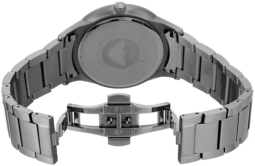  Shop Authentic Emporio Armani Renato Quartz Beige Dial Grey Steel Strap Watch For Men - AR11183 - Luxxuri
