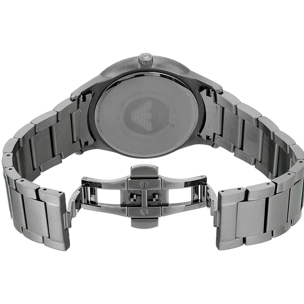  Shop Authentic Emporio Armani Renato Quartz Beige Dial Grey Steel Strap Watch For Men - AR11183 - Luxxuri