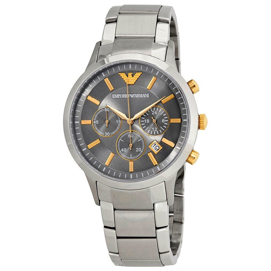  Shop Authentic Emporio Armani Quartz Grey Dial Silver Steel Strap Watch For Men - AR11047 - Luxxuri