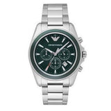  Shop Authentic Emporio Armani Sportivo Chronograph Blue Dial Silver Steel Strap Watch For Men - AR6090 - Luxxuri