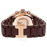 Shop Authentic Emporio Armani Sportivo Chronograph Brown Dial Brown Silicone Strap Watch For Men - AR5891 - Luxxuri
