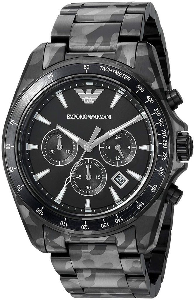  Shop Authentic Emporio Armani Sportivo Quartz Black Dial Black Steel Strap Watch For Men - AR11027 - Luxxuri